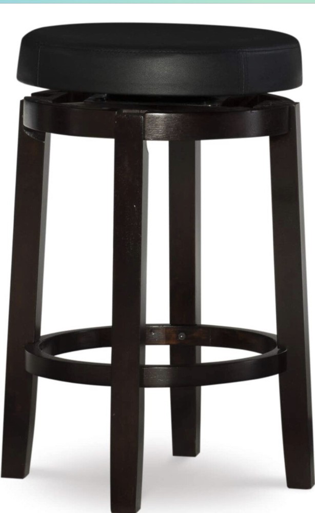 Linon Maya, 24", Black Counter Stool,