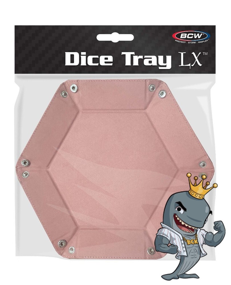 BCW Dice Tray Hexagon - Pink FREE SHIP