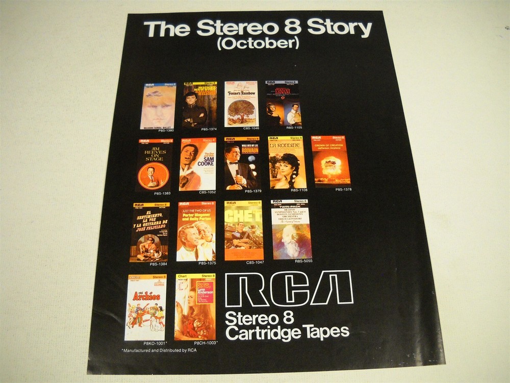 ARCHIES Mickey Newbury CHET ATKINS Nilsson LYNN ANDERSON 1968 Promo Display Ad