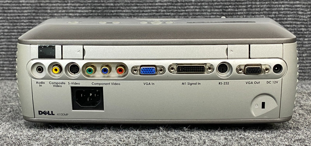 Dell 4100MP Portable DLP Front Projector w/ Hardshell Case, Power Cable & Remote