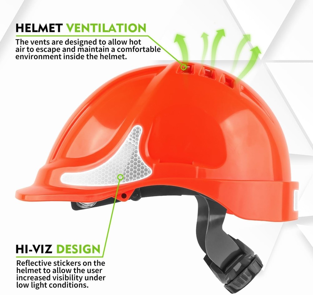 GREEN DEVIL Chainsaw Safety Protective Helmet Forestry with Orange