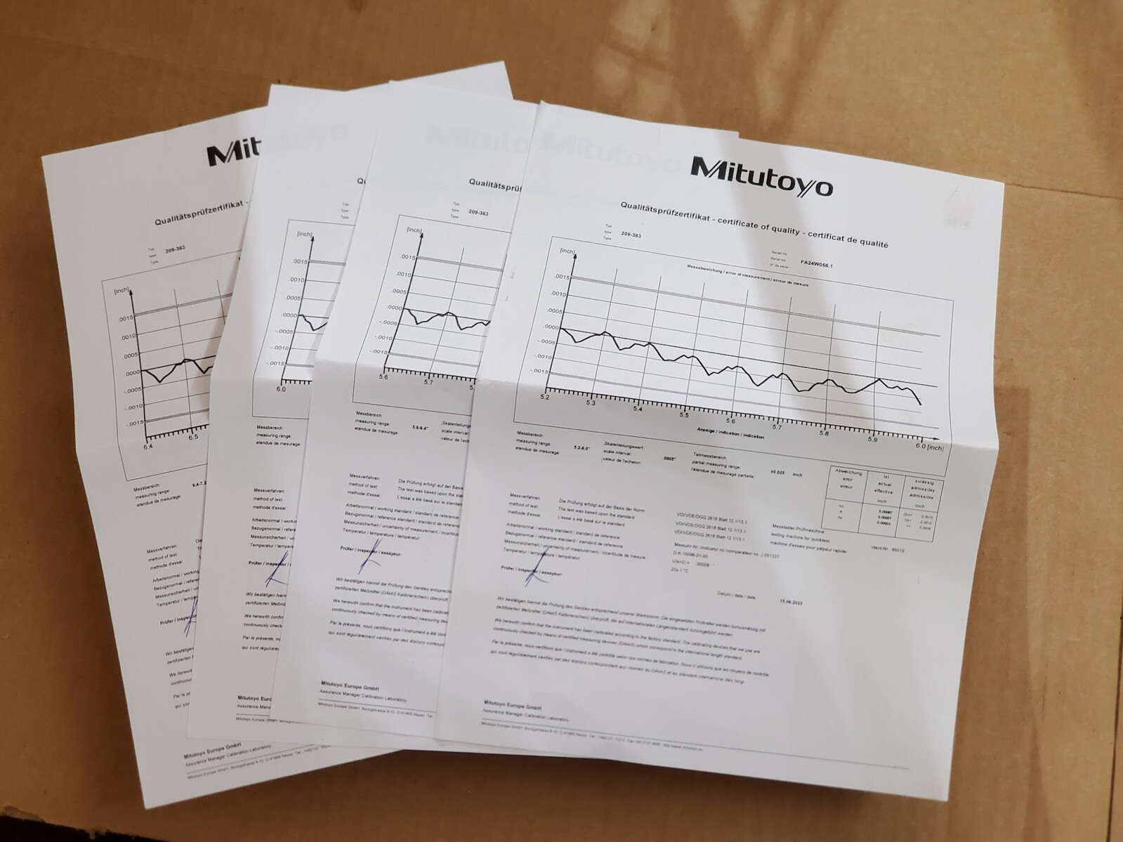 New Mitutoyo Inside Dial Caliper Bore Hole Gauge Gage Set 5.2-7.2” / 0.0005”