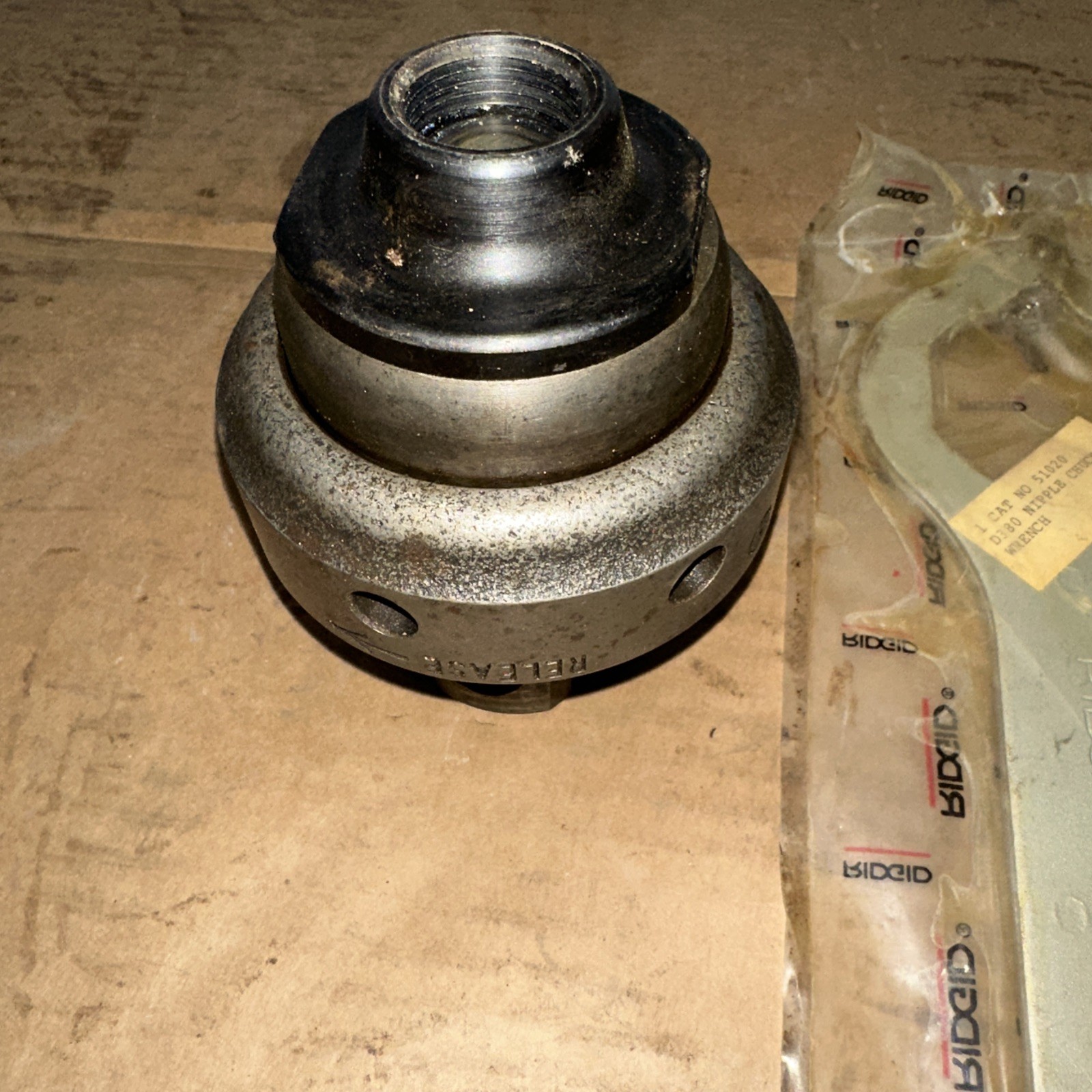 Ridgid 819 Nipple Chuck 51025 With Wrench No 9A. 51020