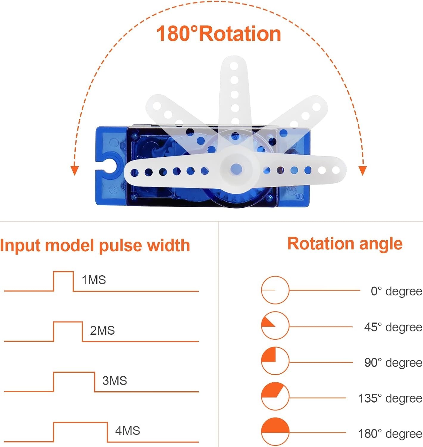 4Pcs SG90 9g Micro Servos for RC Airplane Helicopter Car Boat Control