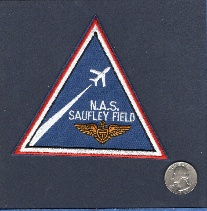 NAS Naval Air Station SAUFLEY FIELD FL US Navy Base Squadron Jacket Patch