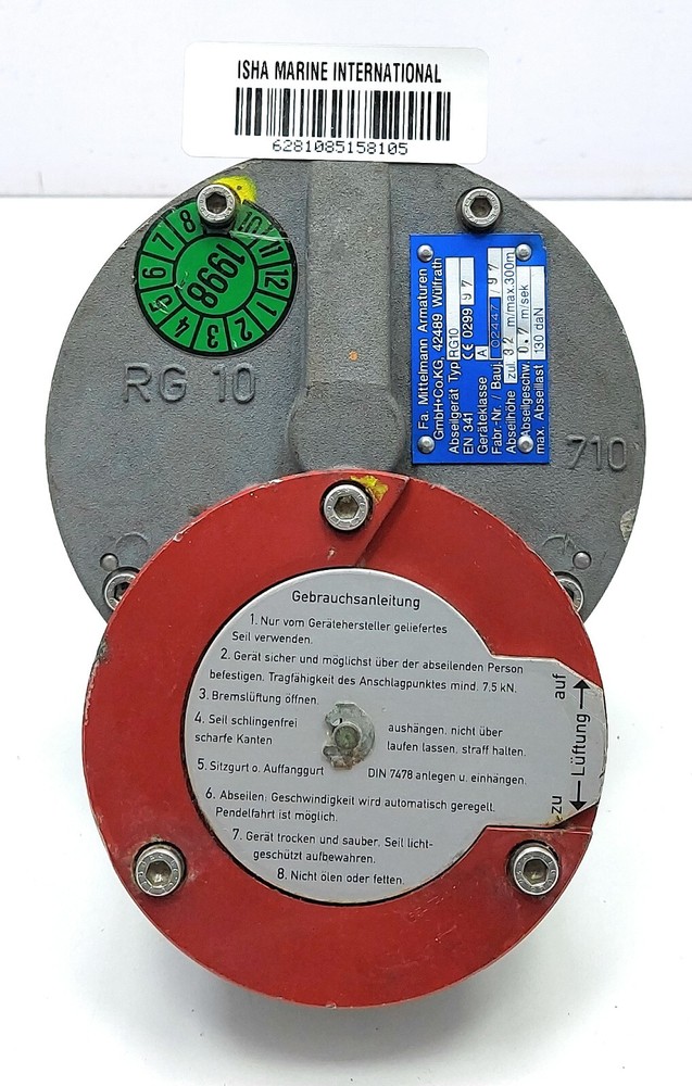 Mittelmann RG10 Descent & Rescue Device 8105