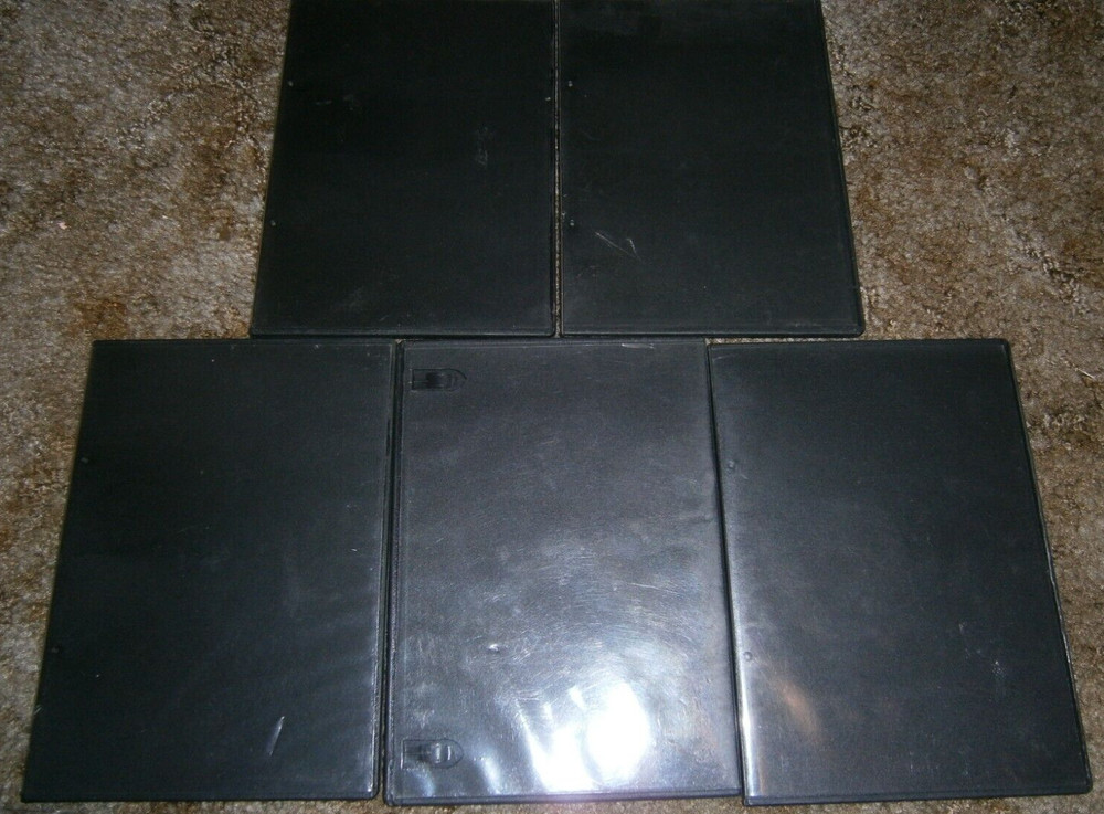 5x Standard Black (SLIM)  DVD 1-Disc cases