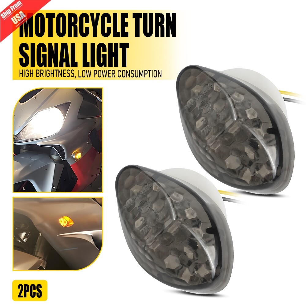 2 pack Flush Mount Front Turn Signals Light Fit Honda CBR 600RR 1000RR 04-13 NEW