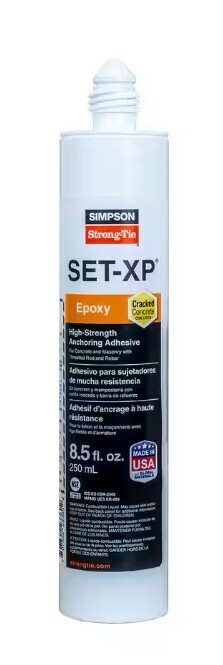 SET-XP 8.5oz High-Strength Epoxy Adhesive Cartridge with 1 Nozzle 1/2025 -  QTY