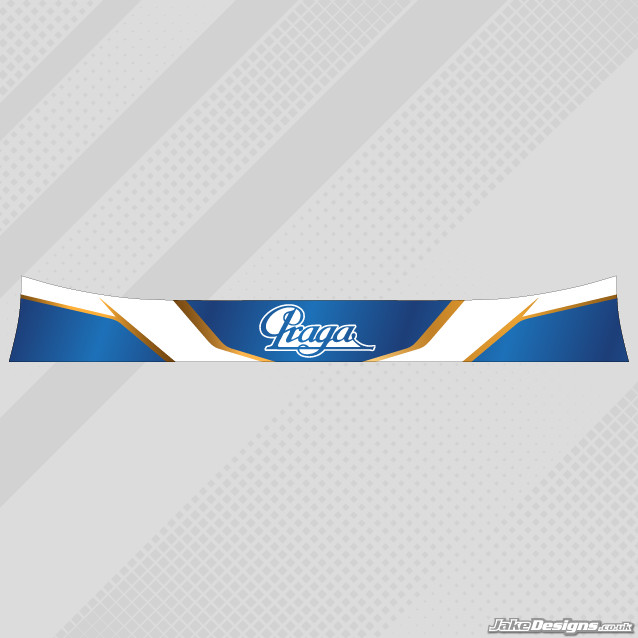 PRAGA 2015 HELMET VISOR STICKER/STRIP - KARTING