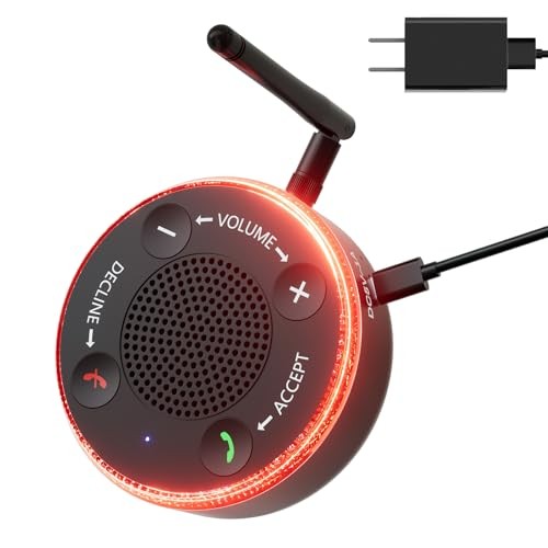 Cell Phone Ringer, Amplifier & Flasher 164ft Bluetooth Range, 116dB External