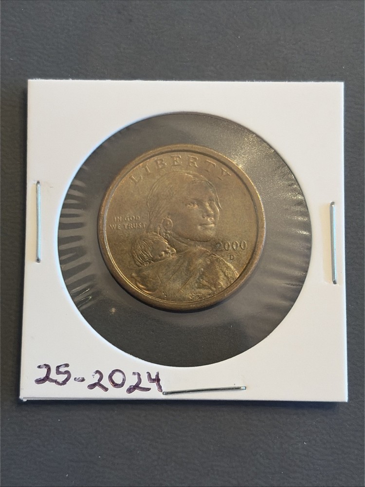 2000 D Sacagawea Native Brass Dollar Coin
