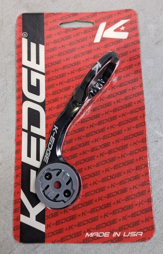 K-EDGE Wahoo MAX XL Computer Mount - 35.0mm, Black Anodize