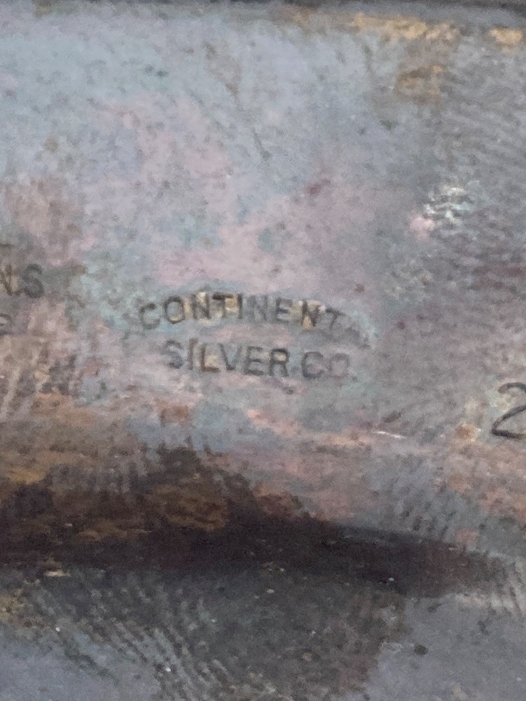 1920's Thanksgiving Tree serving PLATTER CONTINENTAL SILVER Co 2704 Turkey Tray