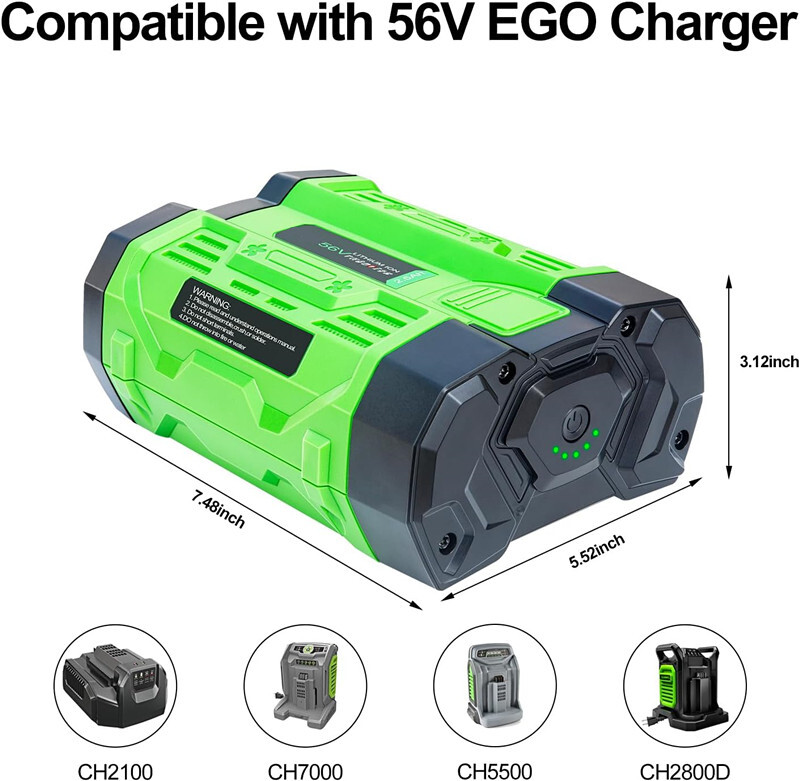 56V 7.5Ah Lithium-ion BA5600T Battery For EGO 56V 7.5Ah BA1400T BA2800 BA4200T
