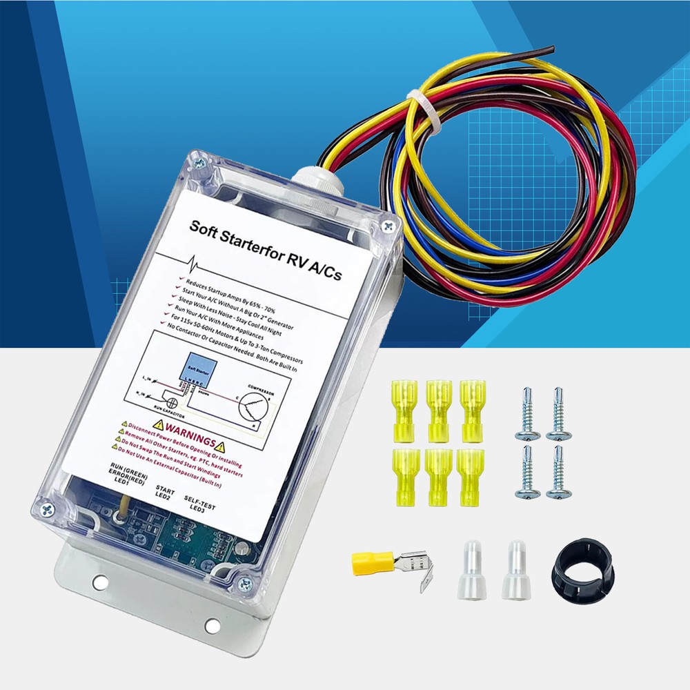 A/C Soft Starter Smart Control Kit Enables Easy Start an A/C + Appliances on RV