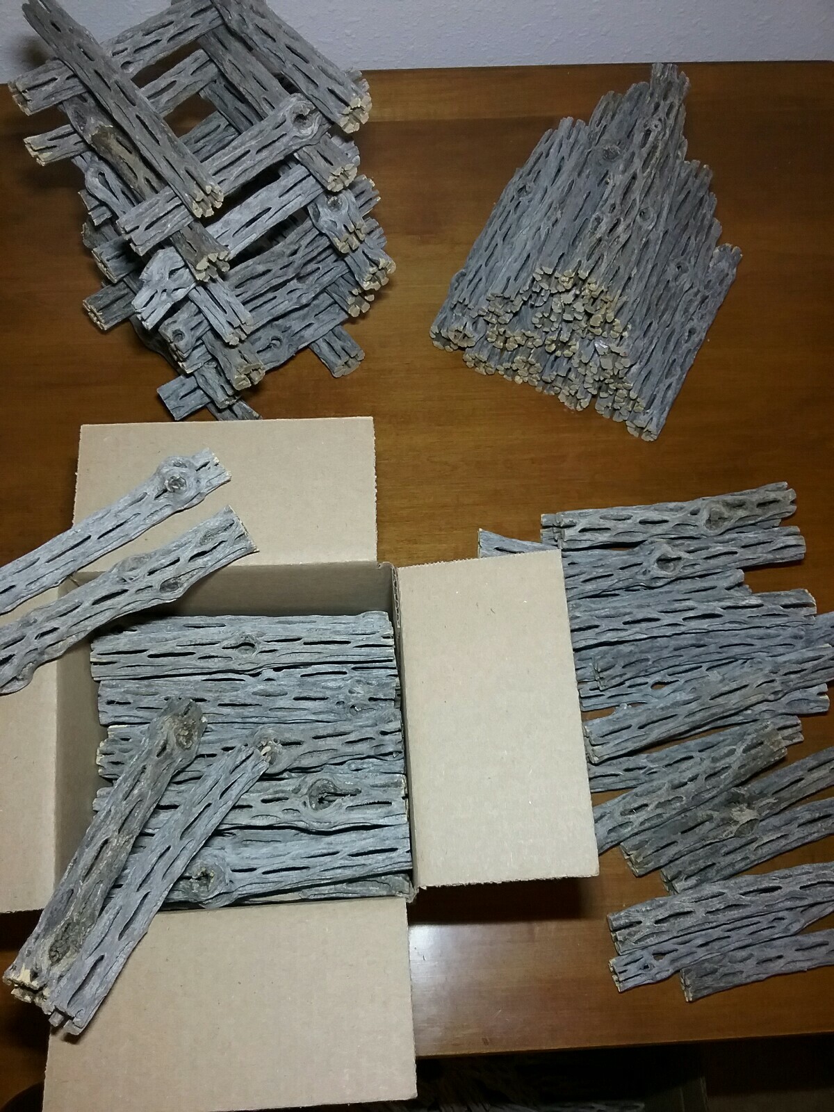 20 pcs 6" inch CHOLLA logs | Organic Cactus Wood | Shrimp Aquarium Decor | NICE!