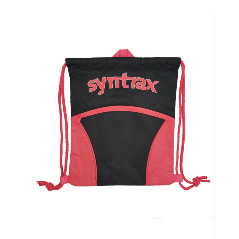 SYNTRAX AeroBag Drawstring Bag Large 14"x17" SuperTuff w/ zip pocket