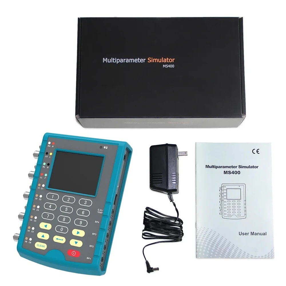 MS400 multi-parameter patient simulator ECG lBP temperature patient simulator