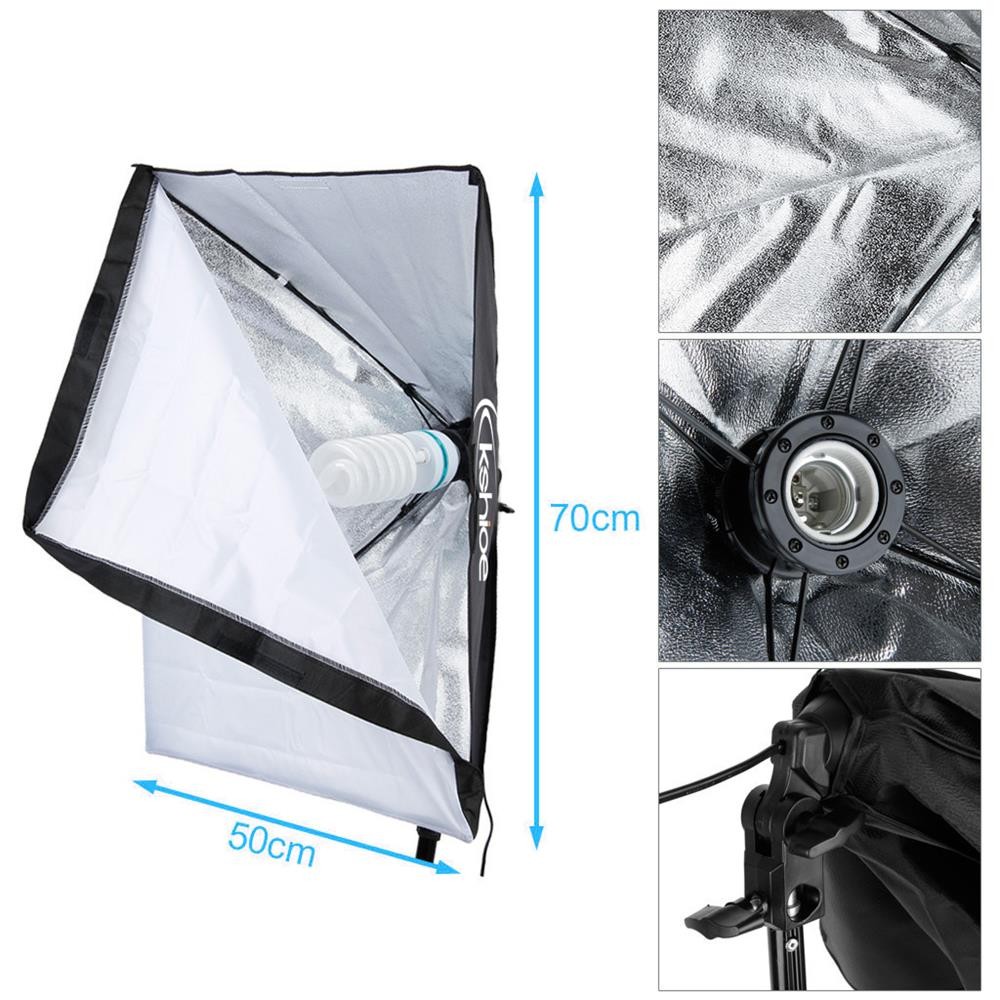 Kshioe Photo Studio Continuous Lighting Kit Photography Softbox Light Stand