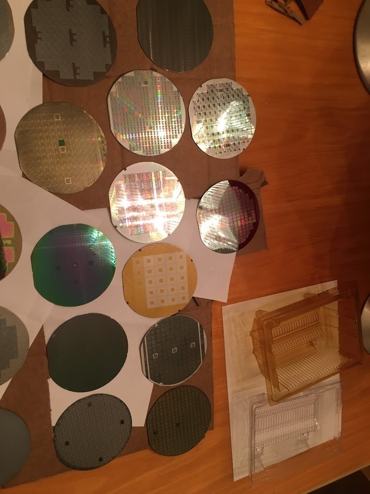 4" Unknown NITF Silicon Wafer 1980s Extremely Rare Vintage CPU Chip