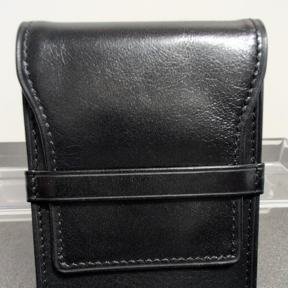 Versace Cigarette Case with Box Black Gianni V134 Used