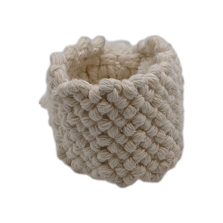 Pure White Woven Bracelet 6" Diameter