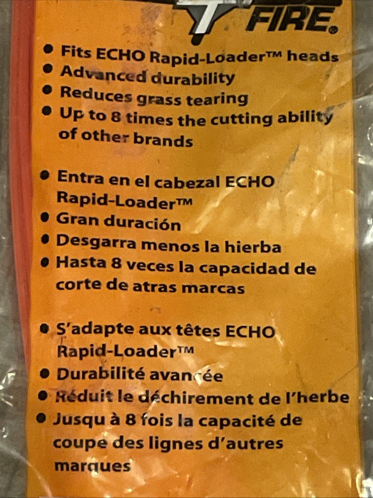 NEW Echo String Trimmer Line 50-pack, 8" x .095" with Eight-Edged Cross Section