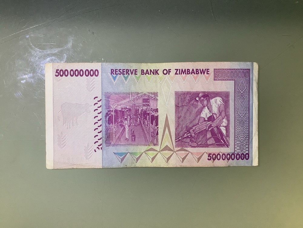 Zimbabwe 500 Million Dollars 2008 Circulated