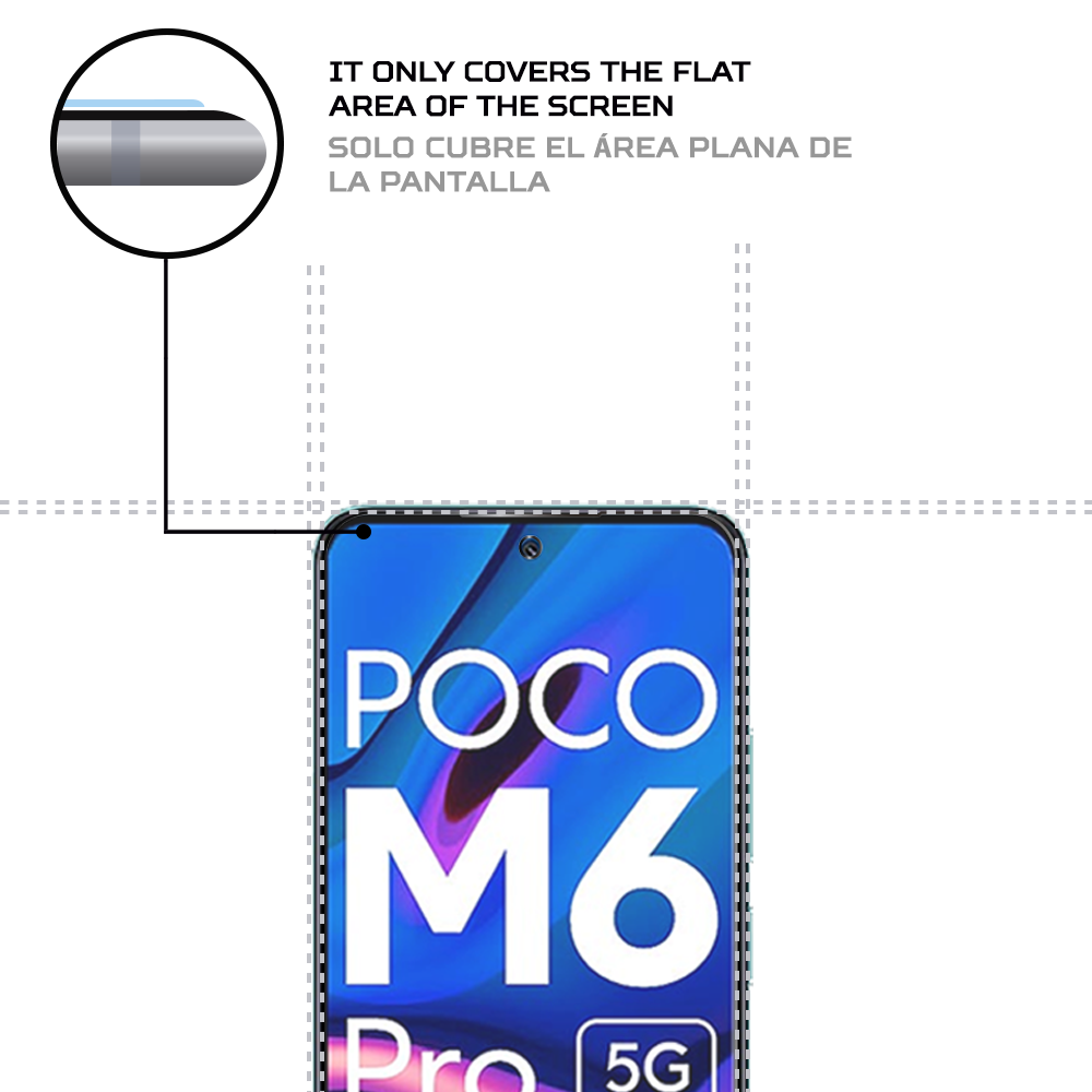 ANTISHOCK Screen protector for Xiaomi Poco M6 Pro
