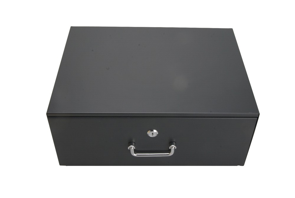 Server Network Cabinet Case 19" Rack Mount Locking Lockable Deep Drawer with 4U