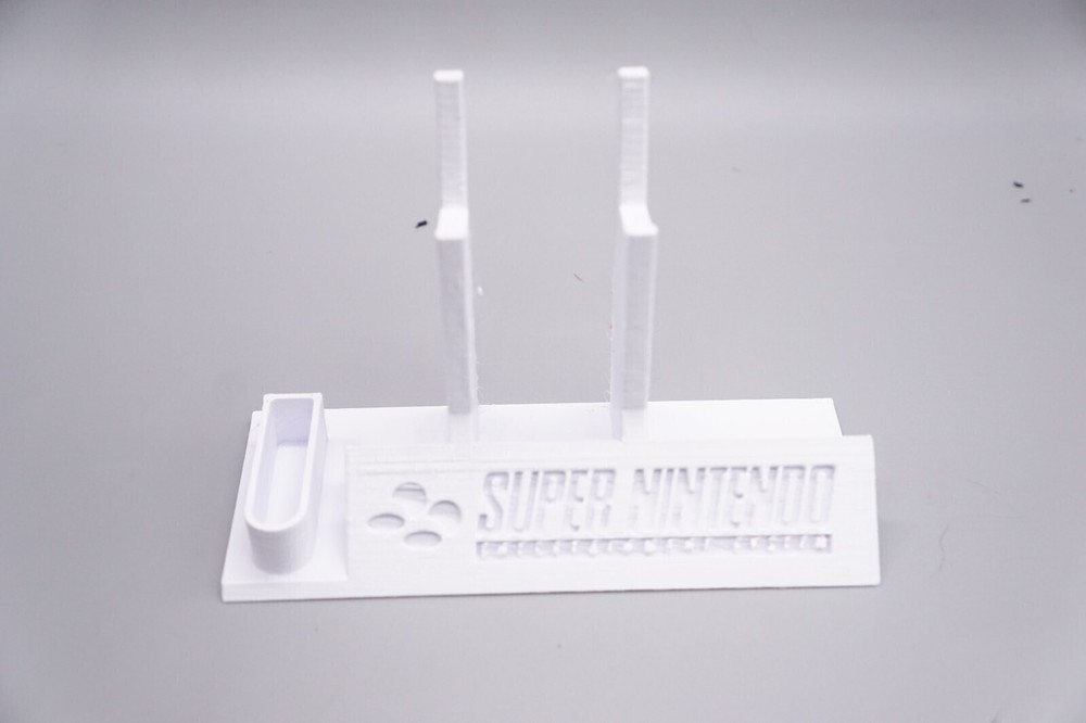 Controller Holder Display for SNES Super Nintendo Controllers *White*