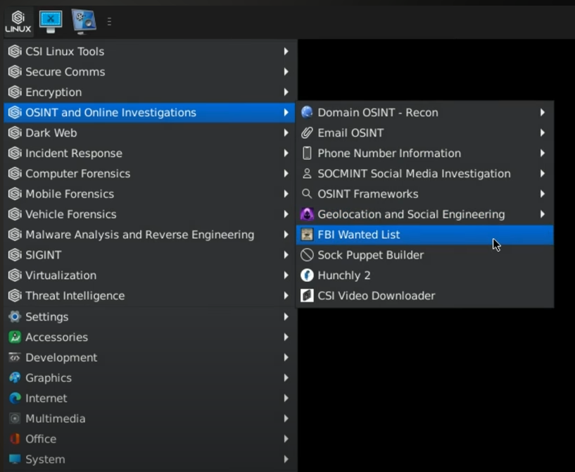 CSI Linux Digital Forensics Social Media Intelligence Recon OSNIT USB3 64GB