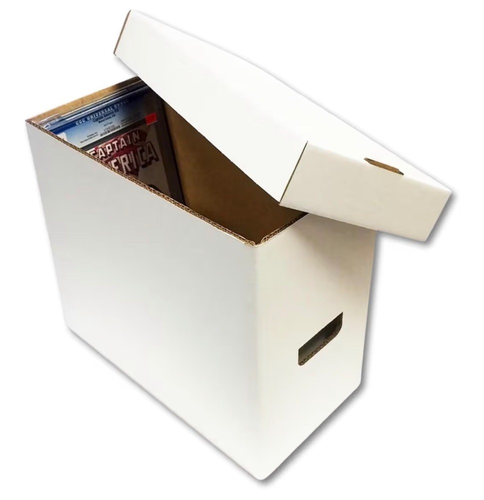 (100ct) Comic Bags &Boards (modern)- w/2 pack Comic Storage Boxes