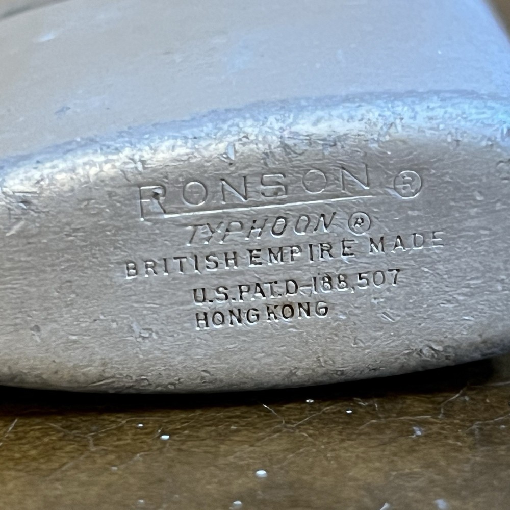 Vintage Silver Ronson Typhoon Lighter