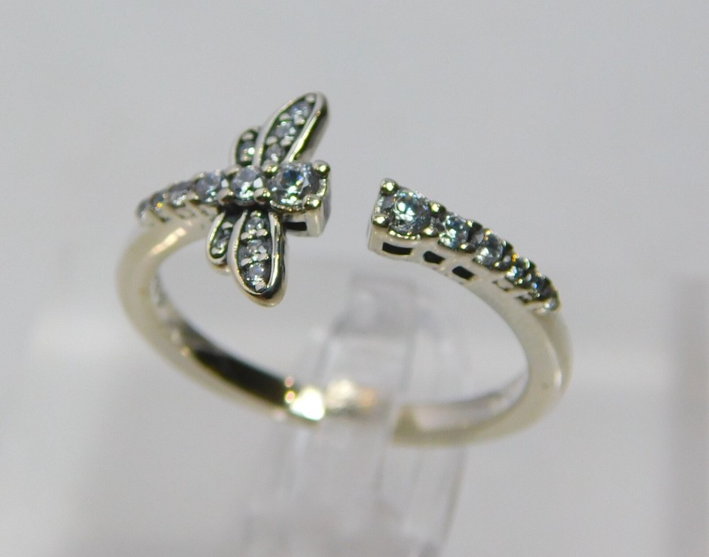 Authentic Pandora Ring, Sparkling Dragonfly, #198806C01