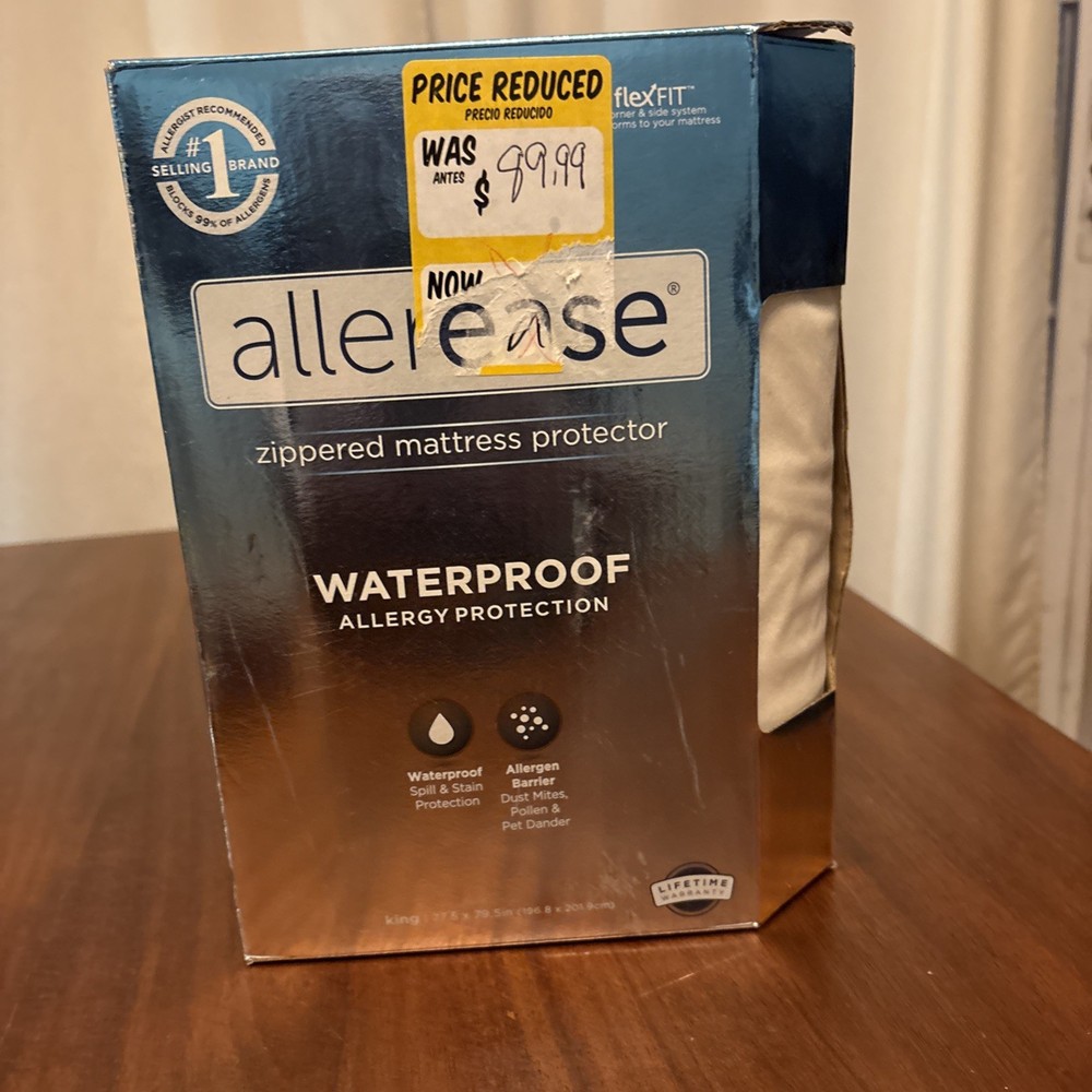 Allerease Maximum Zippered Mattreess Protector waterproof 38.5 x 74.5in