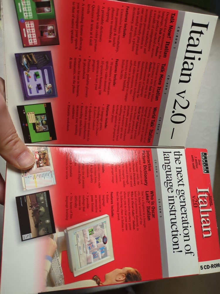 Instant Immersion Language Learning Italian (5 CD-Roms) - Designed for Beginners