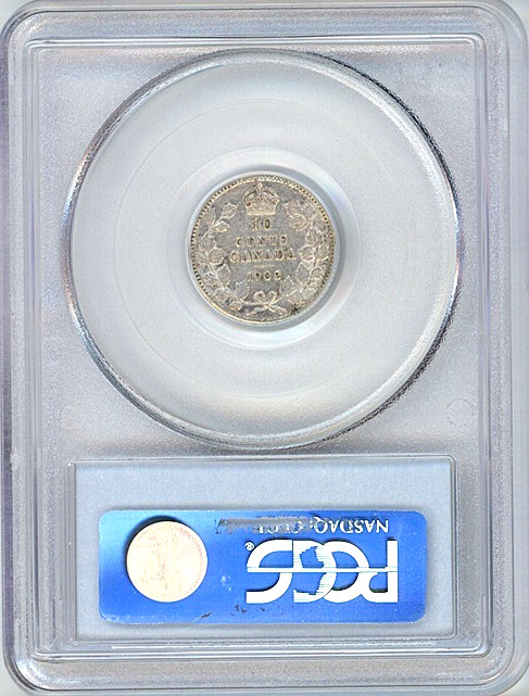 1902 Canada 10 cents PCGS XF45