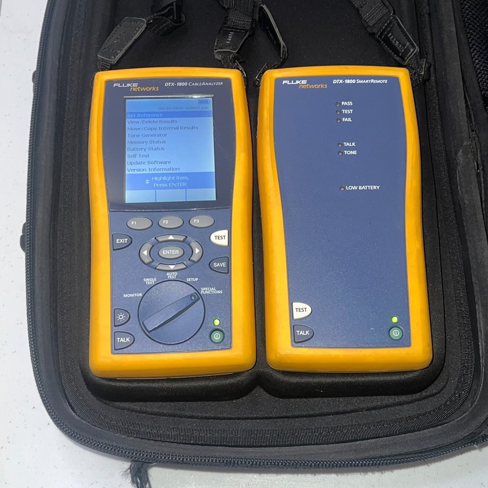 Fluke Network DTX-1800 Cable Analyzer Mainframe & Remote Kit