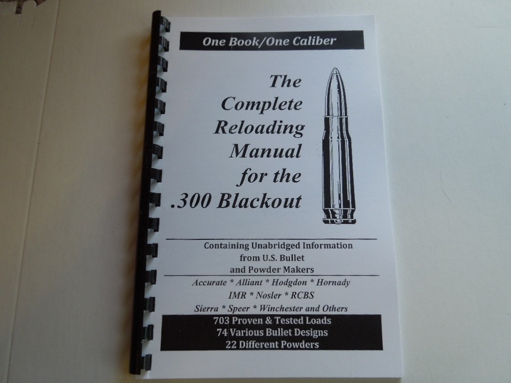 .300 Blackout  The Complete Reloading Manual Load Books Latest Version