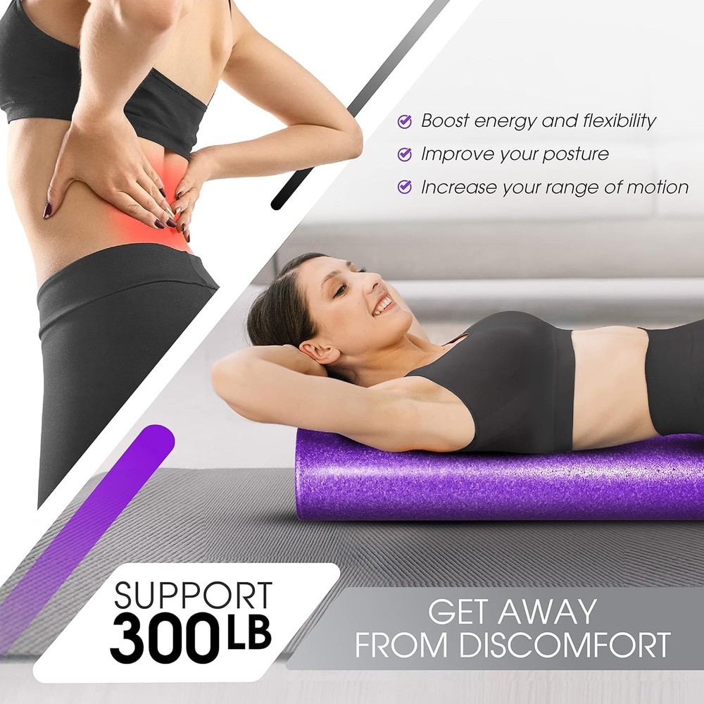 Ultra-Firm EPP Foam Roller for Flexibility & Mobility – Compact 12-Inch Design