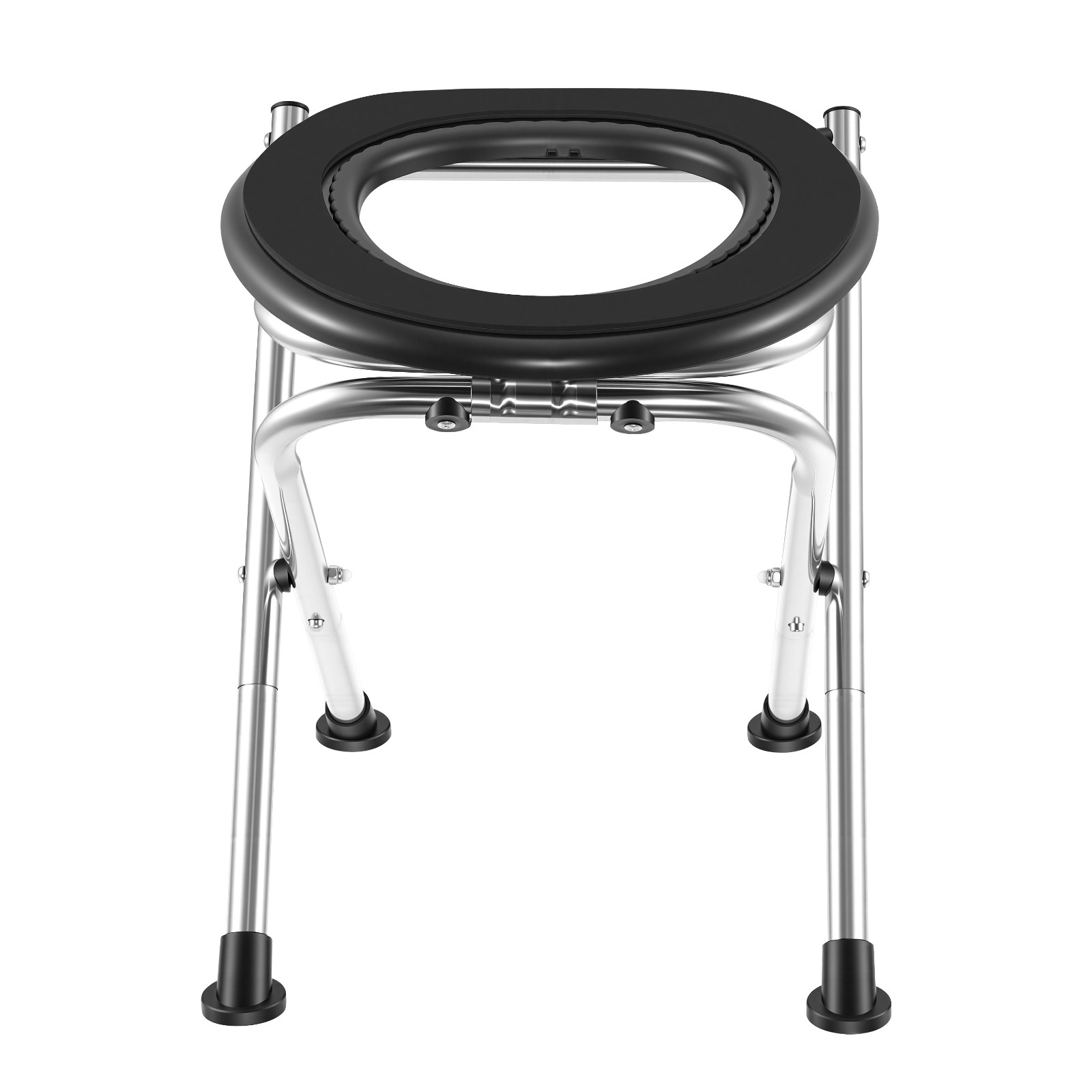 VEVOR Portable Toilet Folding Toilet Portable Chair 350 lbs Camping Travel Seat