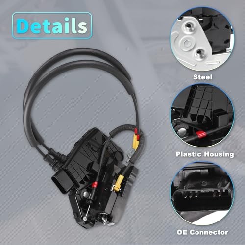 Replacement Rear Left Driver Side Power Door Lock Actuator Motor with Cable