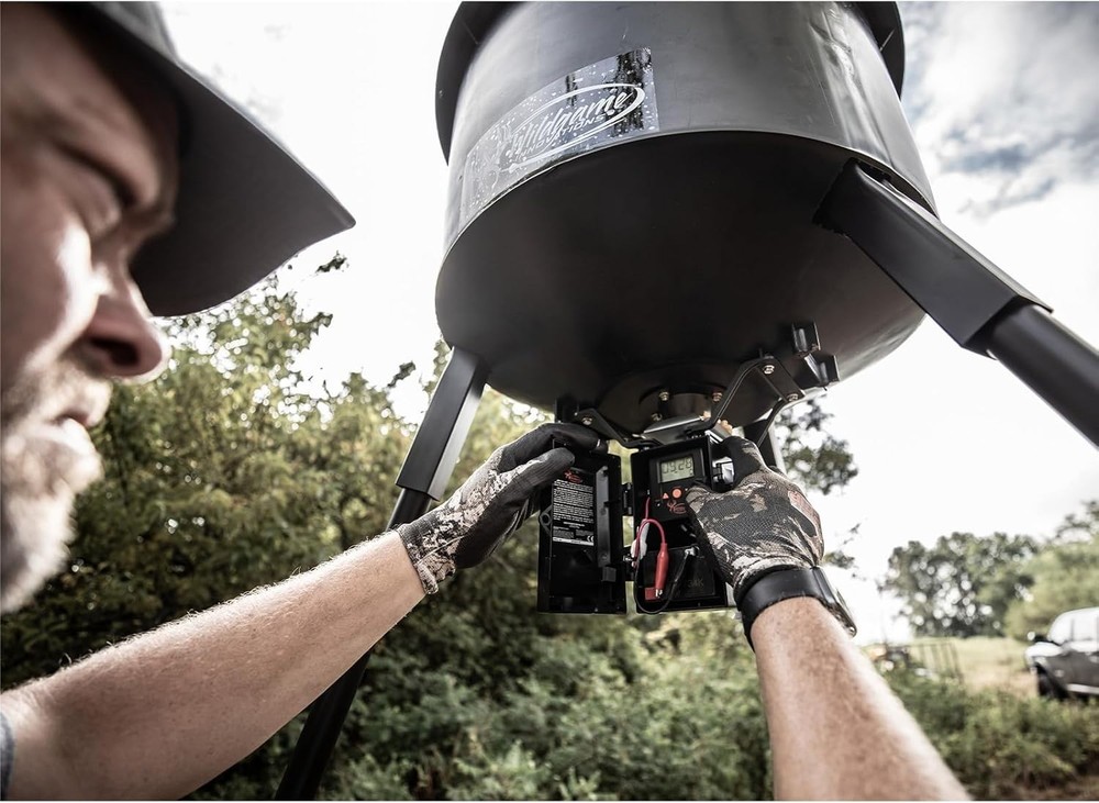 Quick-Set 270 lb Game Feeder with Digital Timer | Durable Tripod Corn/Pellet ...