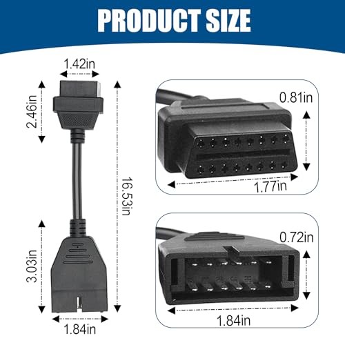 OBD1 to OBD2 GM Adapter, Auto Cable Code Reader Diagnostic Extension Tool,