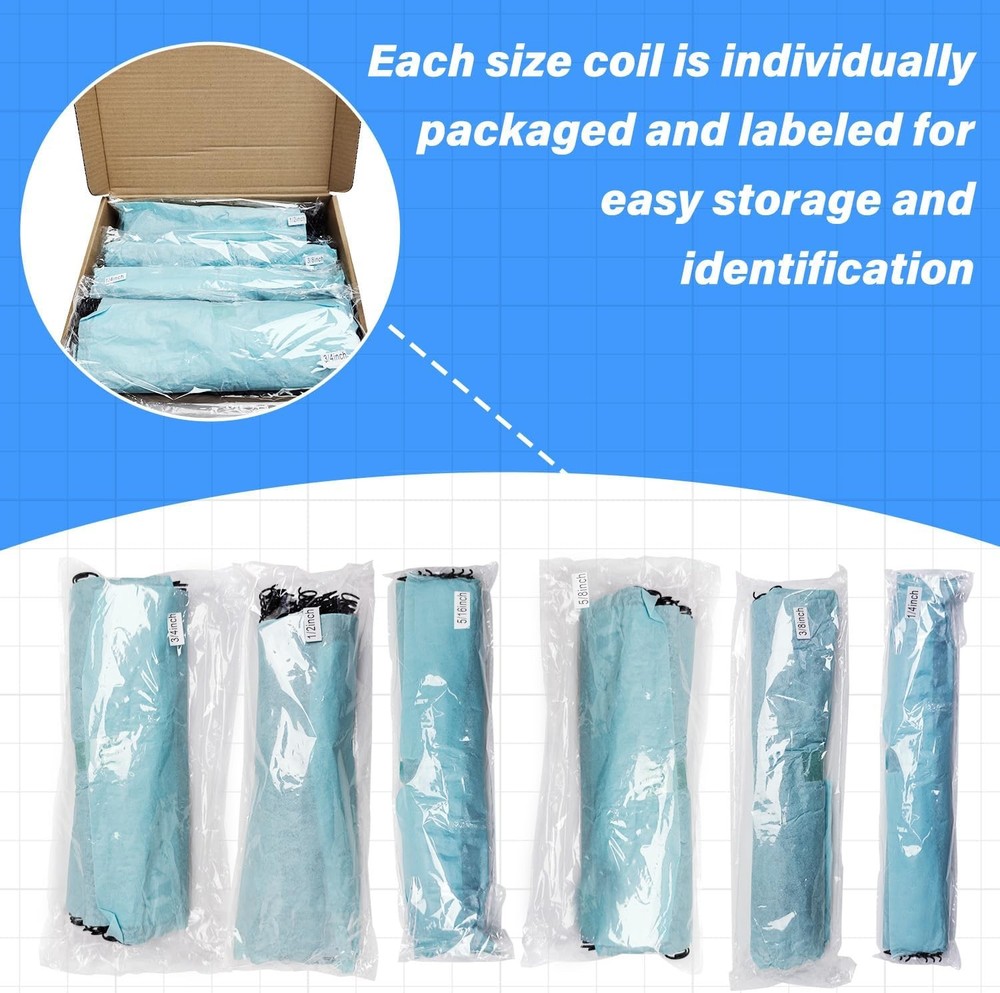 Plastic Spiral Binding Coils Pack