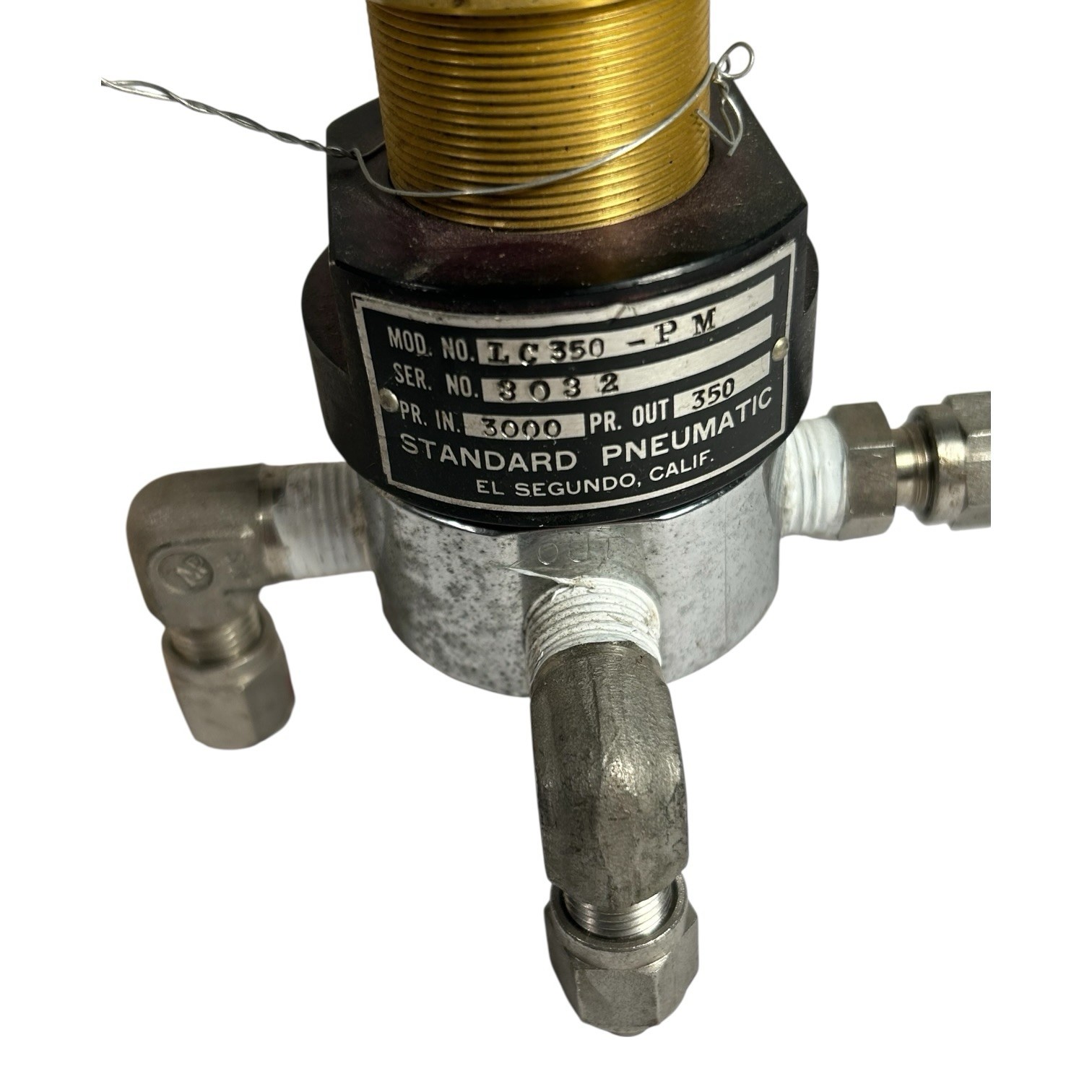 Vintage NASA Authentic Space Shuttle Pneumatic Regulator Standard Pneumatic