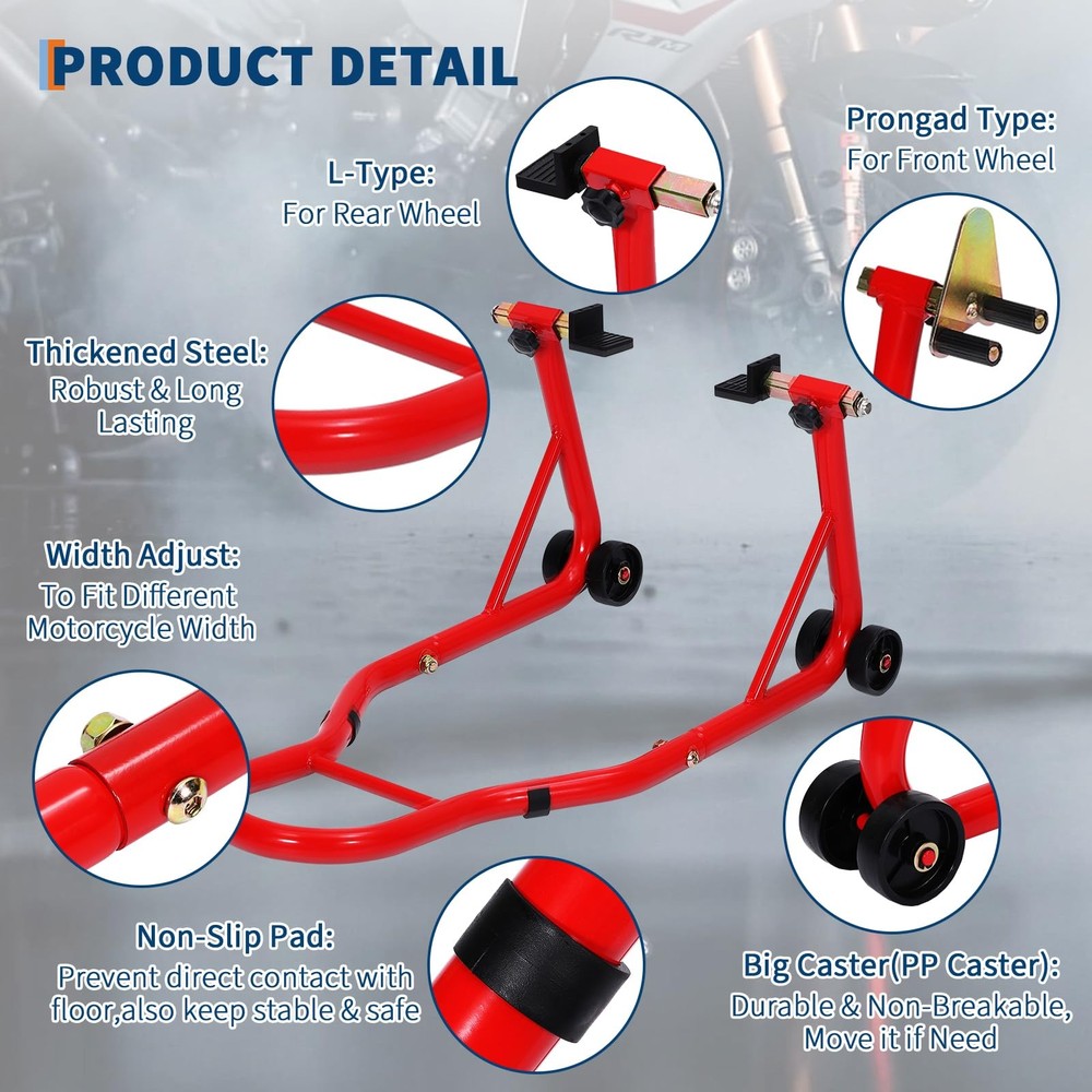 900磅摩托车支架升降前后组合通用越野自行车支架