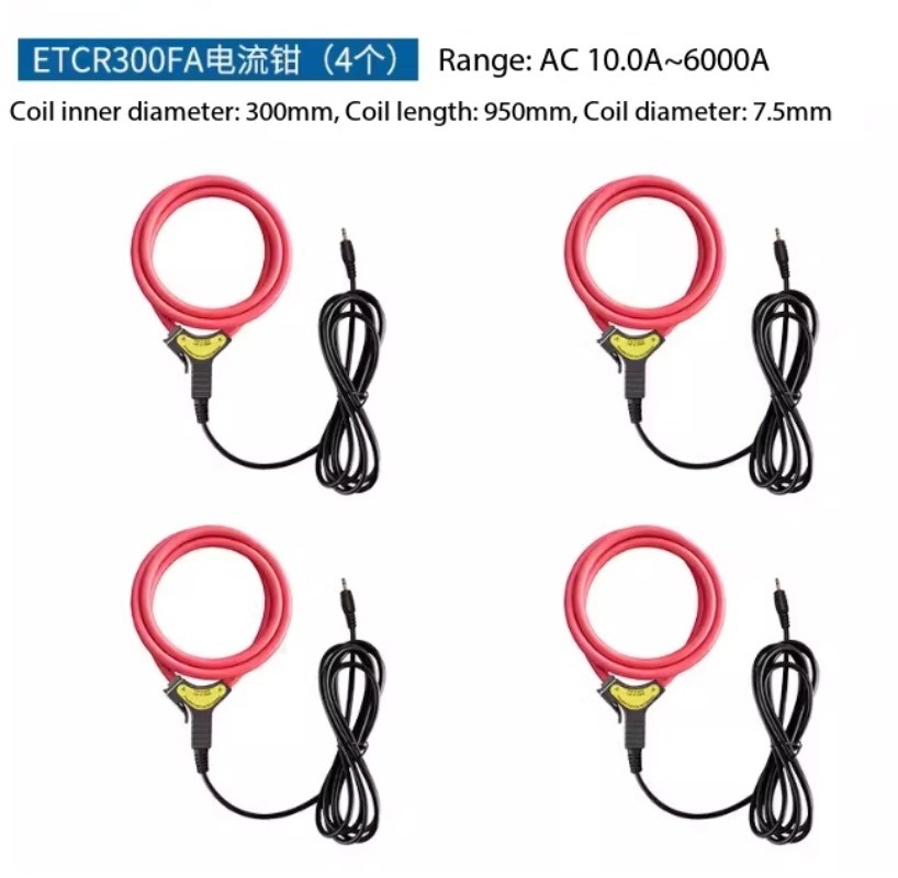 Digital Three Phase Power Energy Meter Power Quality Analyzer Current Clamp